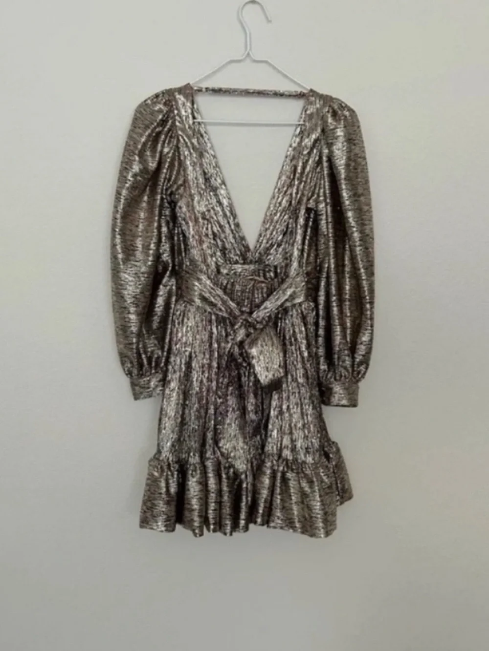 Sabina Musayev Roxana Metallic Mini Dress - Picture 3 of 12